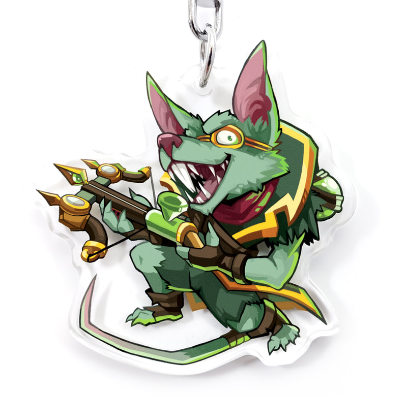 2" Acrylic Charm: Twitch from League of Legends